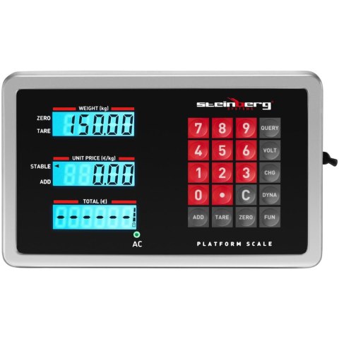 Waga platformowa bezprzewodowa WiFi 150 kg / 0,01 g Steinberg Systems