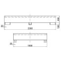 Wanna wychwytowa do zbiornika IBC paletopojemnika MAUZER 2 x 1000L MEVA