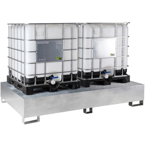 Wanna wychwytowa do zbiornika IBC paletopojemnika MAUZER 2 x 1000L - ocynkowana MEVA