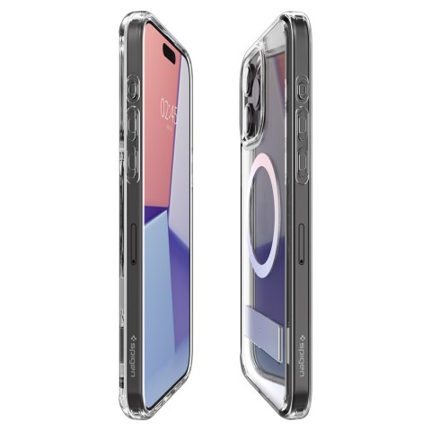 Etui Ultra Hybrid S MagSafe z podstawką do iPhone 15 Pro przezroczyste SPIGEN