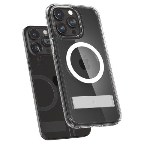 Etui Ultra Hybrid S MagSafe z podstawką do iPhone 15 Pro przezroczyste SPIGEN