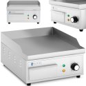 Grill elektryczny płyta grillowa gładka 35 x 38 cm 2000 W Royal Catering