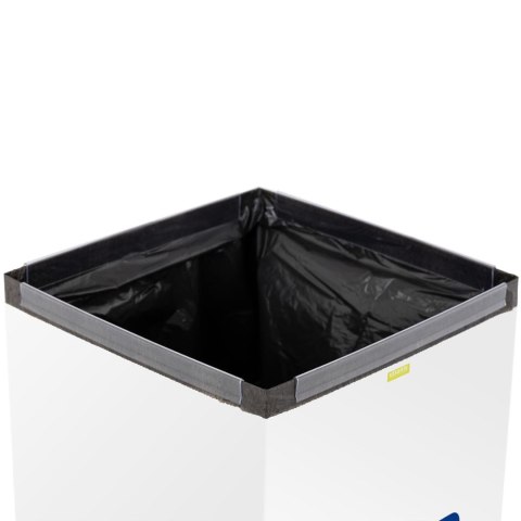 Kosz pojemnik stalowy do segregacji śmieci odpadów papieru 30.5x30.5x70cm 60L Ulsonix