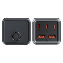Ładowarka biurkowa stacja ładowania Z2 GaN 75W PD 3x USB-C 2x USB-A czarno-szara ACEFAST