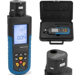 Licznik Geigera promieniowania radioaktywnego i rentgenowskiego LCD Bluetooth + walizka Steinberg Systems