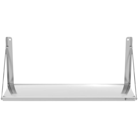 Półka ścienna gastronomiczna składana ze stali nierdzewnej do 40 kg 100 x 30 cm Royal Catering