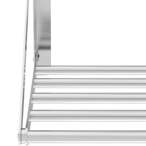 Półka ścienna składana ze stali nierdzewnej do 40 kg 100 x 45 cm Royal Catering
