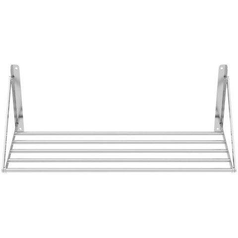 Półka ścienna składana ze stali nierdzewnej do 40 kg 100 x 45 cm Royal Catering