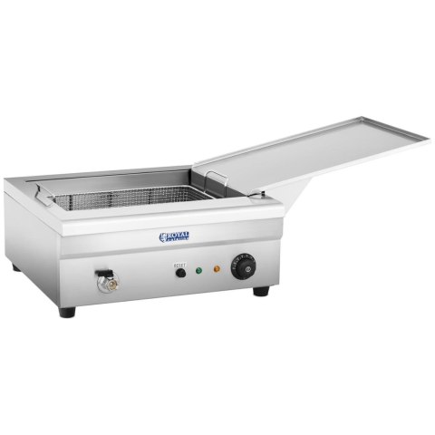 Smażalnik frytownica do pączków ryb z półką ociekową 3200W 230V 14L Royal Catering