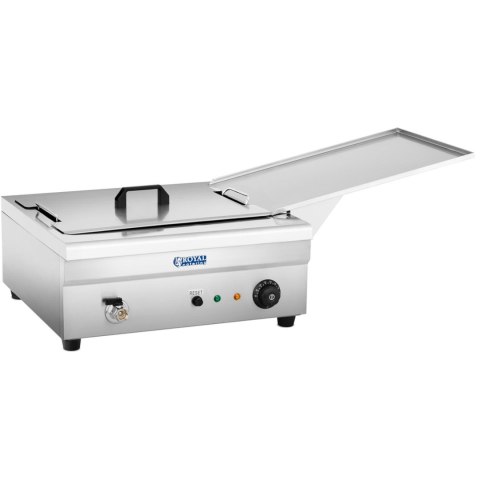 Smażalnik frytownica do pączków ryb z półką ociekową 3200W 230V 14L Royal Catering