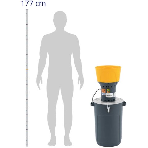 Śrutownik do zboża kukurydzy grochu 60 l 400 kg/h 1300 W WIESENFIELD