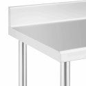 Stół blat roboczy przyścienny z rantem na kółkach 1 półka 100 x 60 cm do 155 kg Royal Catering