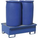 Wanna wychwytowa metalowa na 2 beczki 200L 120x80cm MEVA