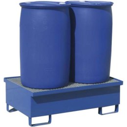 Wanna wychwytowa metalowa na 2 beczki 200L 120x80cm MEVA