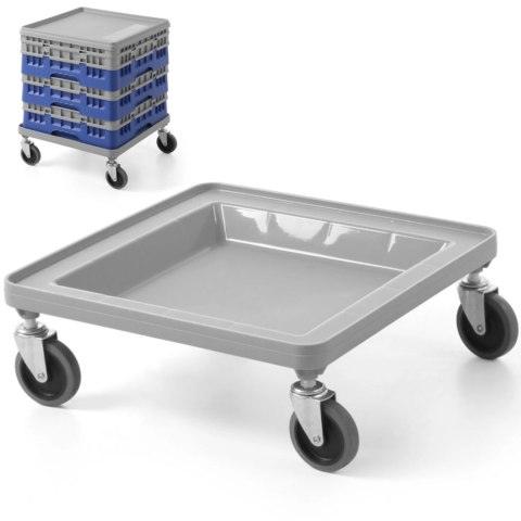 Wózek na kosze do zmywarki AmerBox Camrack 50x50cm - szary Amer Box