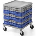 Wózek na kosze do zmywarki AmerBox Camrack 50x50cm - szary Amer Box