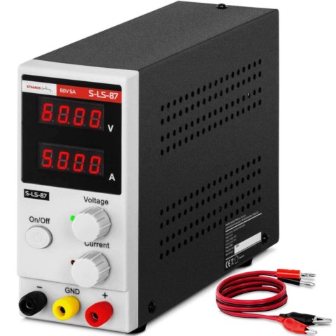 Zasilacz laboratoryjny serwisowy 0-60 V 0-5 A 300 W Stamos Germany