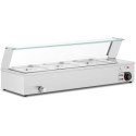 Bemar podgrzewacz do potraw bufet grzewczy z osłoną 3 x GN 1/2 2000 W Royal Catering