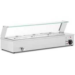 Bemar podgrzewacz do potraw bufet grzewczy z osłoną 3 x GN 1/2 2000 W Royal Catering