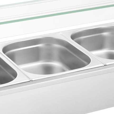 Bemar podgrzewacz do potraw bufet grzewczy z osłoną 3 x GN 1/2 2000 W Royal Catering
