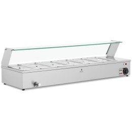 Bemar podgrzewacz do potraw bufet grzewczy z osłoną 6 x GN 1/3 2100 W Royal Catering