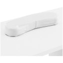 Biurko kosmetyczne do manicure z podpórka na dłonie 4 szuflady 119 x 45 cm - białe Physa