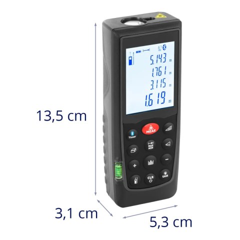 Dalmierz laserowy miernik odległości Bluetooth 70 m / 1.5 mm Steinberg Systems