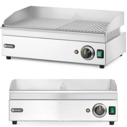 Grill elektryczny płyta grillowa gładka ryflowana 527 x 404 mm 2400 W Hendi