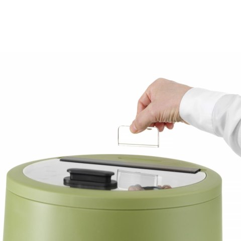 Kociołek termos elektryczny do zupy UNIQ 35-85 C 8 l 500 W - zielony Hendi