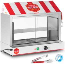 Podgrzewacz witryna grzewcza do hot dogów na 300 parówek 100 bułek 30 - 110 C 2400 W Royal Catering