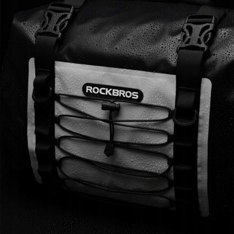 Podwójna wodoodporna torba motocyklowa dwie sakwy duża pojemność 60L szara ROCKBROS