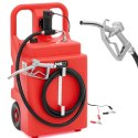 Przenośny zbiornik paliwa z elektryczną pompą nalewakiem na kółkach 37 l/min 120 l MSW