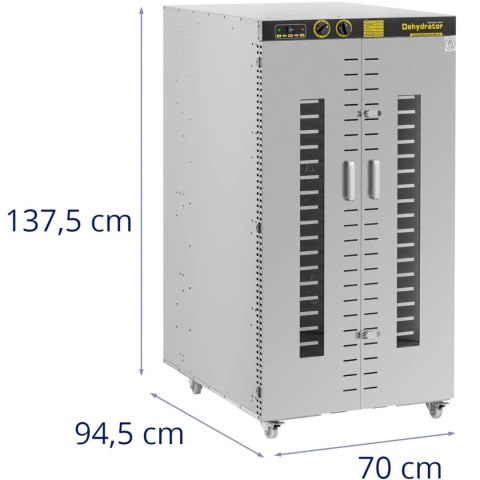 Suszarka przemysłowa do żywności ziół owoców 24 ruszty 40-90 C 5850 W Royal Catering