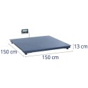 Waga platformowa magazynowa LCD 150 x 150 cm 3000 kg / 1 kg Steinberg Systems