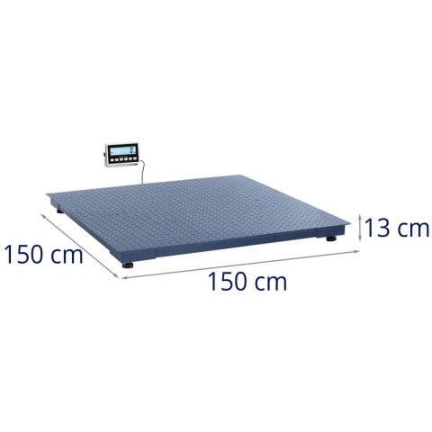 Waga platformowa magazynowa LCD 150 x 150 cm 3000 kg / 1 kg Steinberg Systems