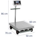 Waga platformowa magazynowa kontrolna 50 x 60 cm 600 kg / 0.1 kg Steinberg Systems