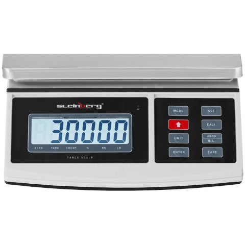 Waga pocztowa paczkowa LCD 21 x 27 cm 30 kg / 1 g Steinberg Systems