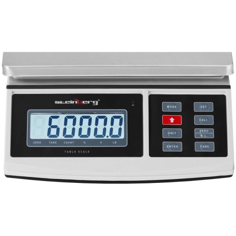 Waga pocztowa paczkowa LCD 21 x 27 cm 6 kg / 0.2 g Steinberg Systems