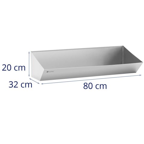 Wanna pojemnik blacha na frytki ze stali nierdzewnej 80 x 30 cm Royal Catering