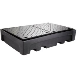 Wanna wychwytowa podstawa pod 2 zbiorniki IBC 1100L plastikowa PE CEMO 10952 GSG24