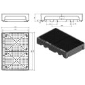Wanna wychwytowa podstawa pod 2 zbiorniki IBC 1100L plastikowa PE CEMO 10952 GSG24
