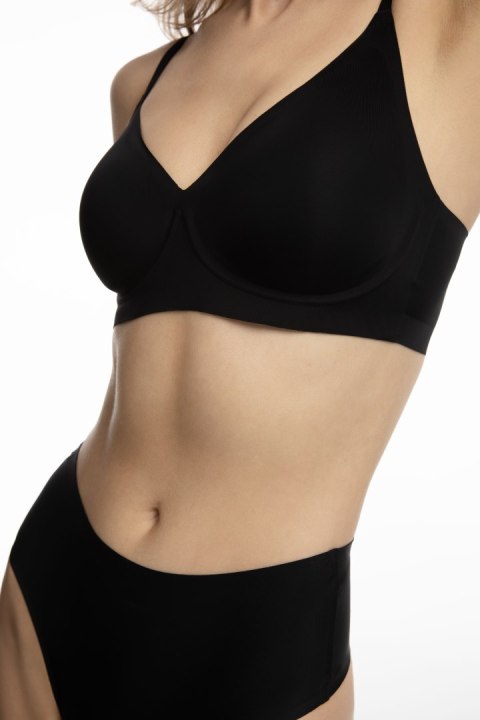 Biustonosz Simple t-shirt Bra Czarny Czarny S