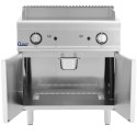 Grill płyta grillowa gładka z szafką na gaz propan / LPG / ziemny 12 kW Royal Catering