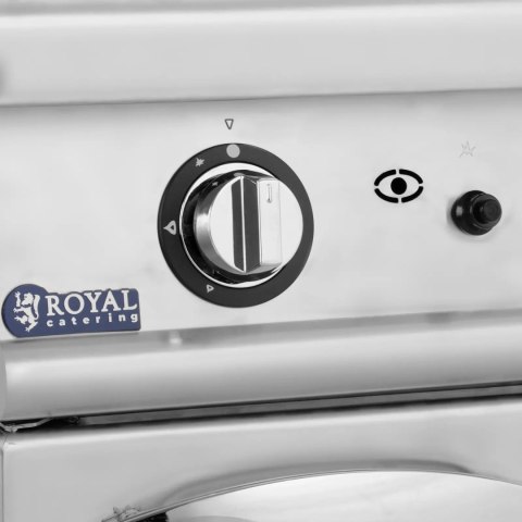 Grill płyta grillowa gładka z szafką na gaz propan / LPG / ziemny 12 kW Royal Catering