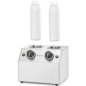 Podgrzewacz elektryczny do sosów butelek podwójny 2 strefy 2x 650 ml 200 W Hendi