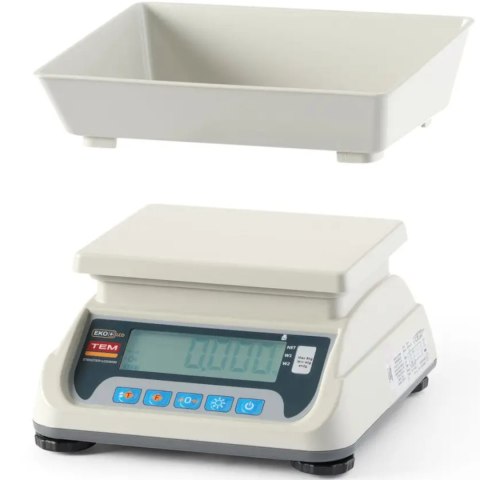 Waga handlowa kuchenna z legalizacją M LCD RS232 ECO+ 6 kg / 2 g TEM