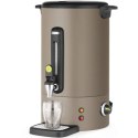 Warnik do wody grzanego wina z kranem tacką ociekową UNIQ 16 l 1650 W - taupe Hendi