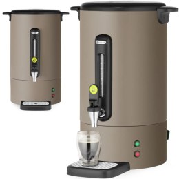 Zaparzacz do kawy z kranem ociekaczem UNIQ 14 l 1750 W - taupe Hendi