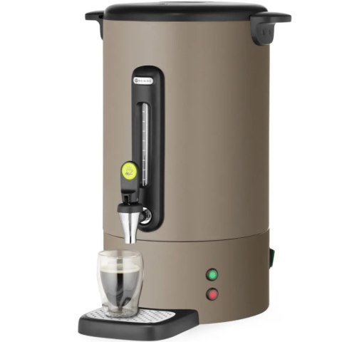 Zaparzacz do kawy z kranem ociekaczem UNIQ 14 l 1750 W - taupe Hendi