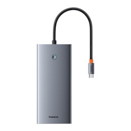 13w1 HUB adapter PortalJoy Series USB-C HDMI DP VGA USB-A PD RJ45 SD TF AUX - szary BASEUS